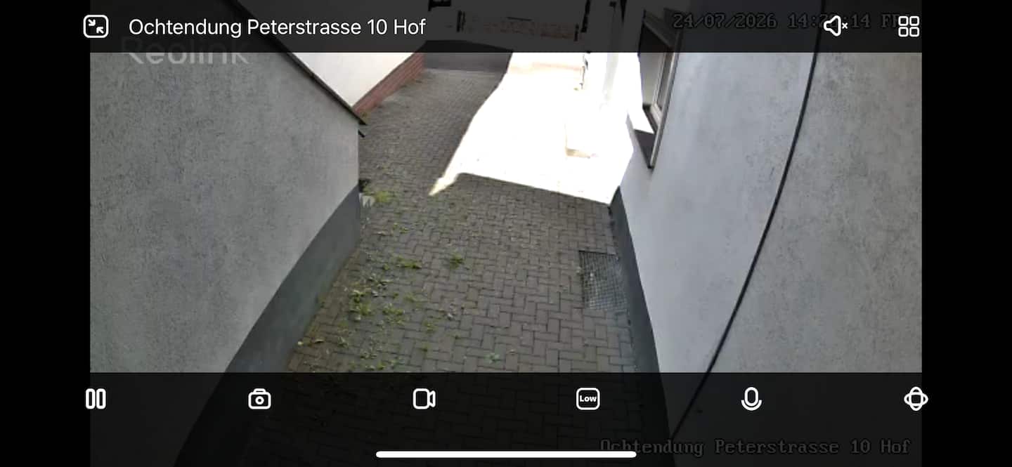 Ansicht Überwachungskamera
